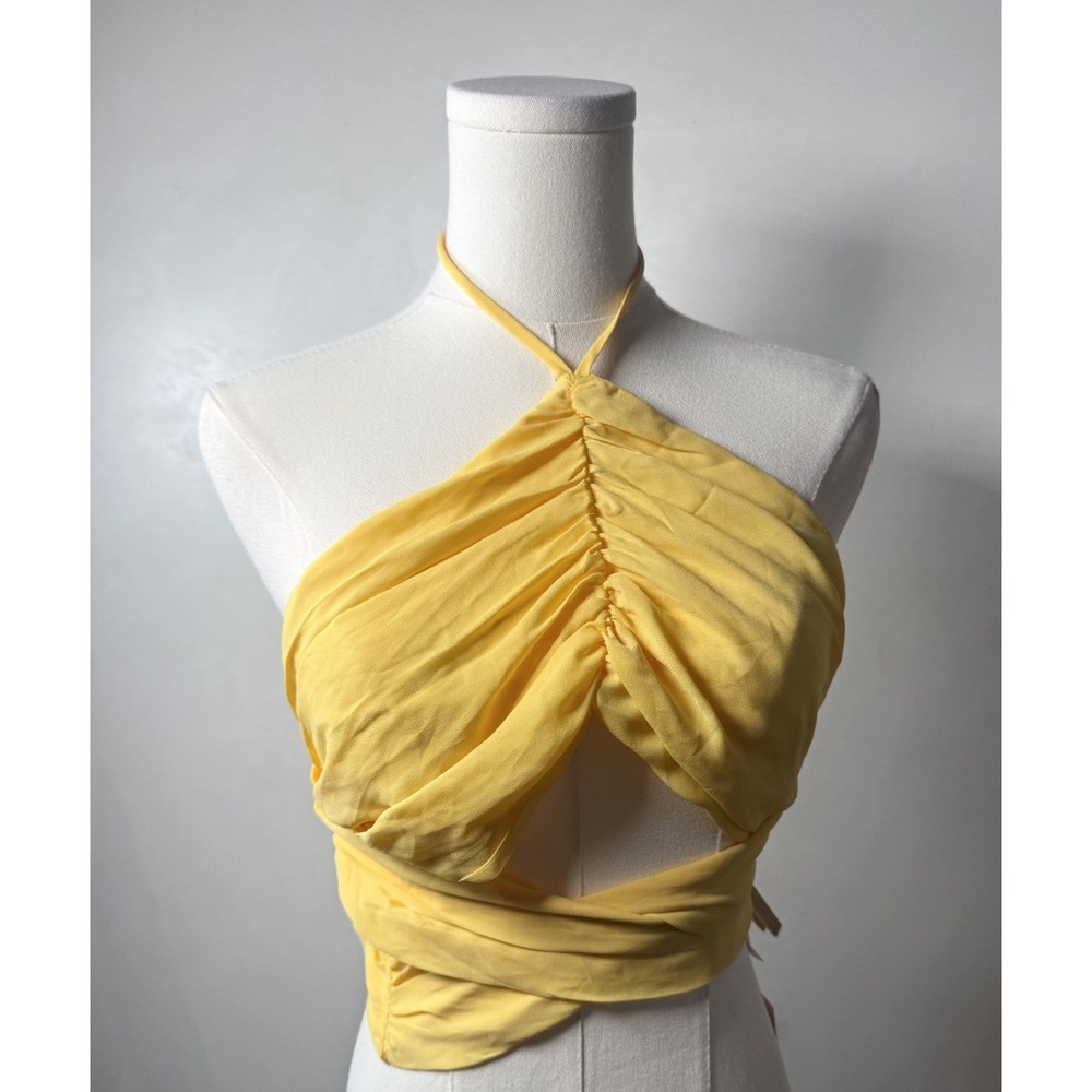 Superdown x Revolve Halter Crop Top Vacation Beach Mexico Vegas Club Sz XL NWT!